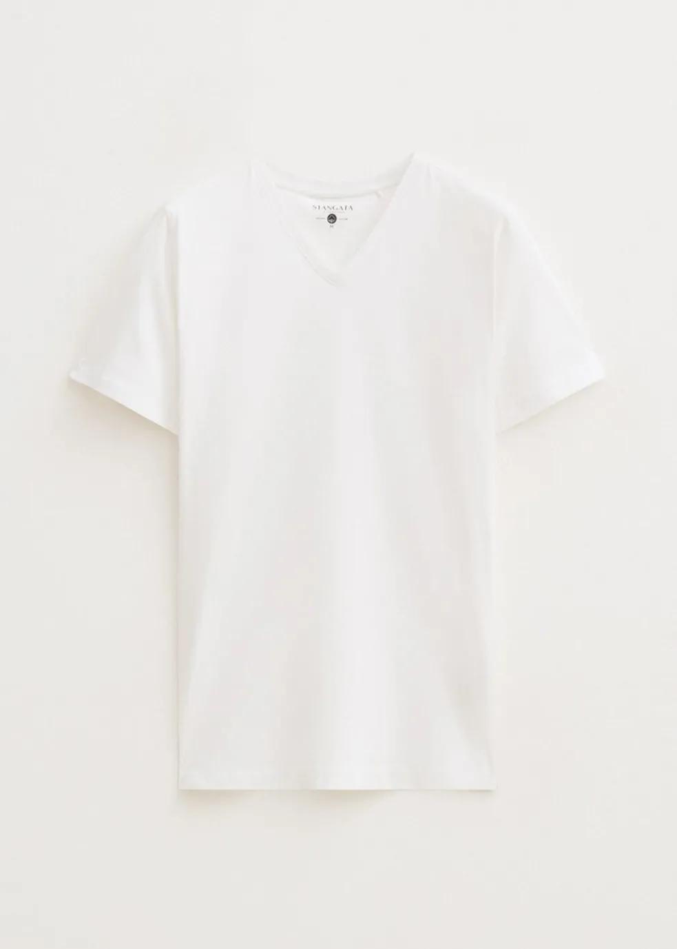 Basic t-shirt met v-hals