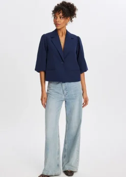 Blazer met pofmouwen