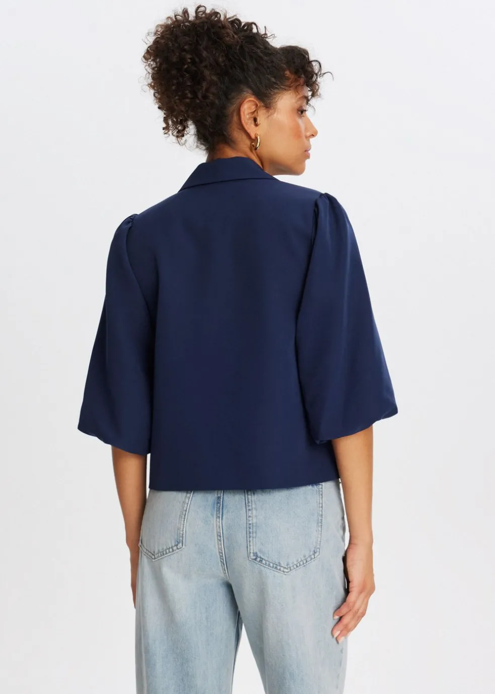 Blazer met pofmouwen
