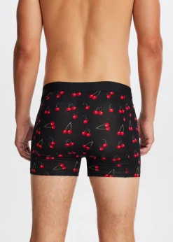 Boxer met print kersen