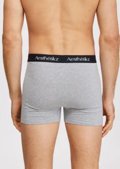 Boxer 3-pack blauw grijs
