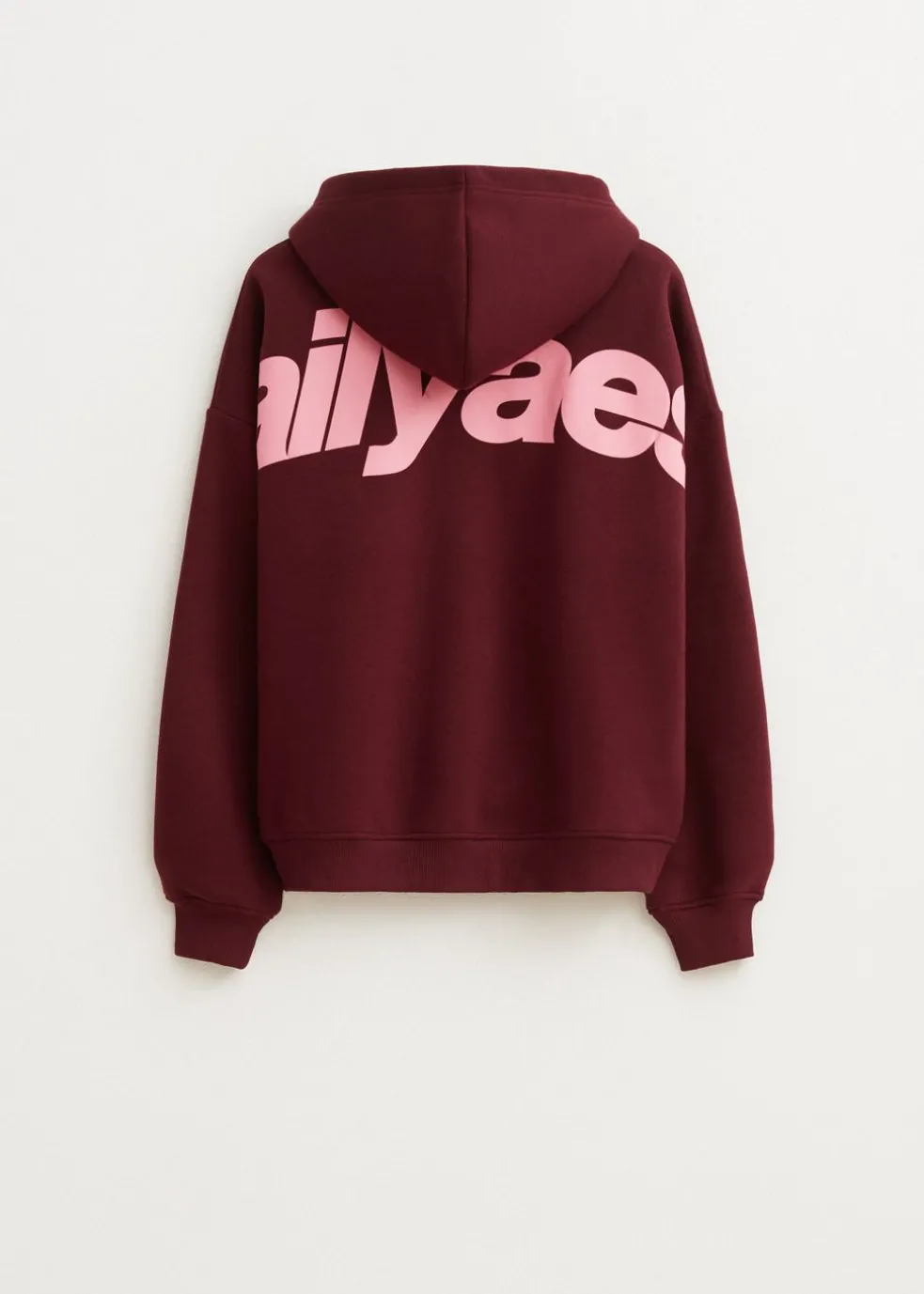 Boxy hoodie met backprint