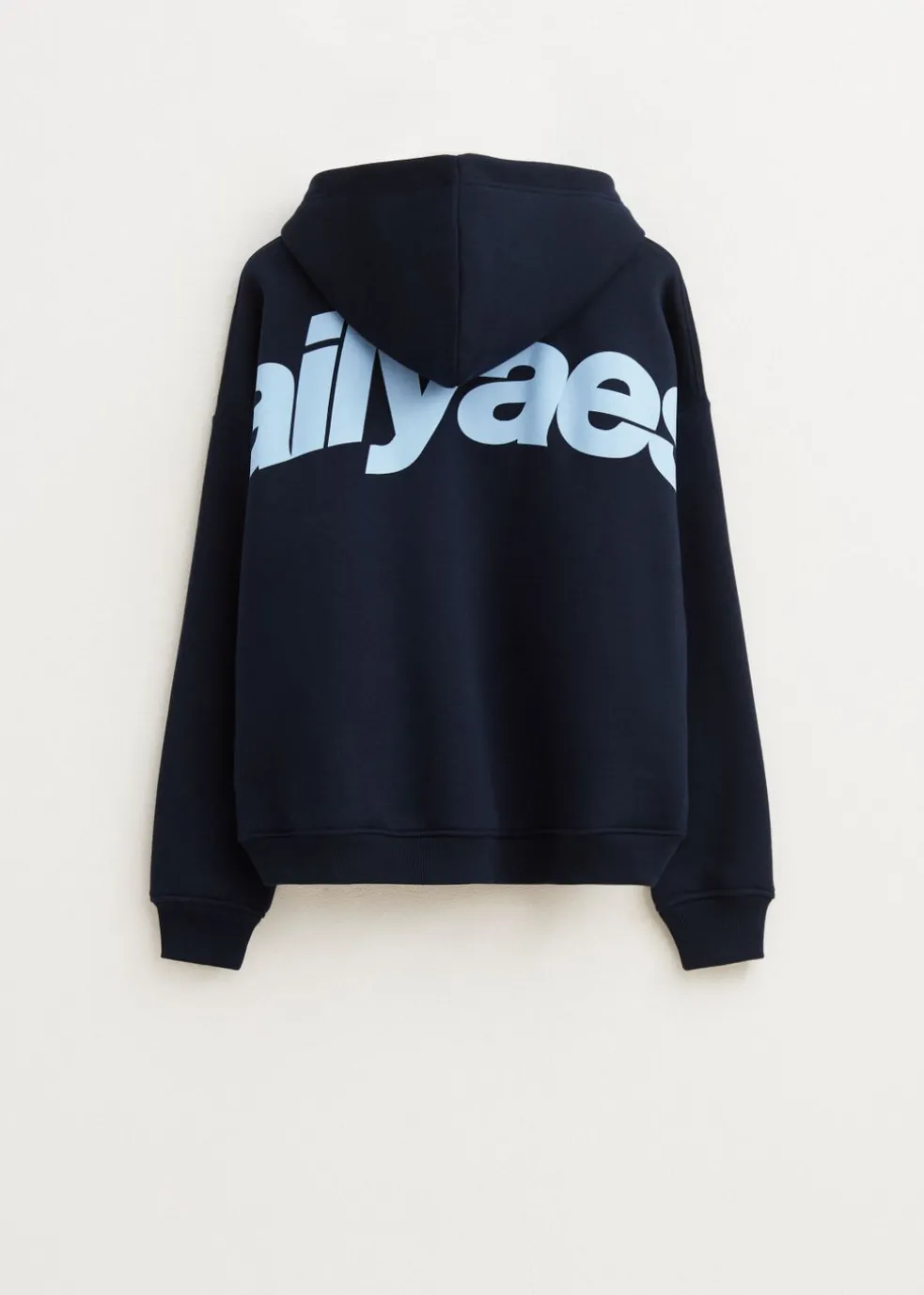 Boxy hoodie met backprint