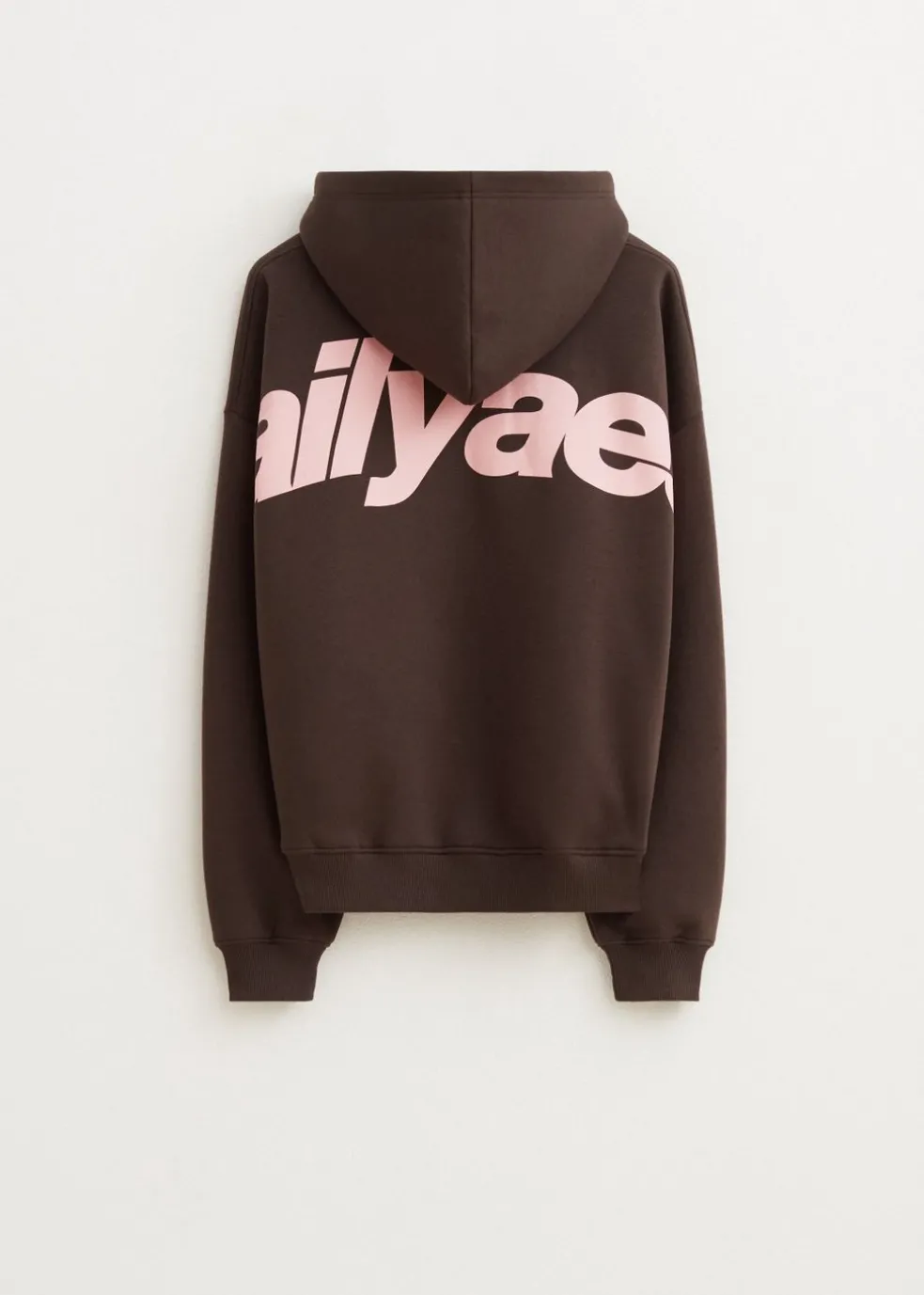 Boxy hoodie met backprint
