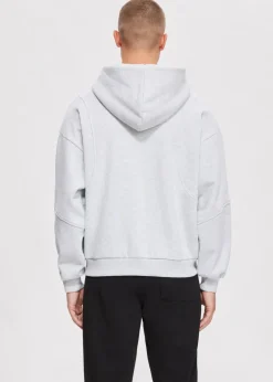 Boxy hoodie met merk