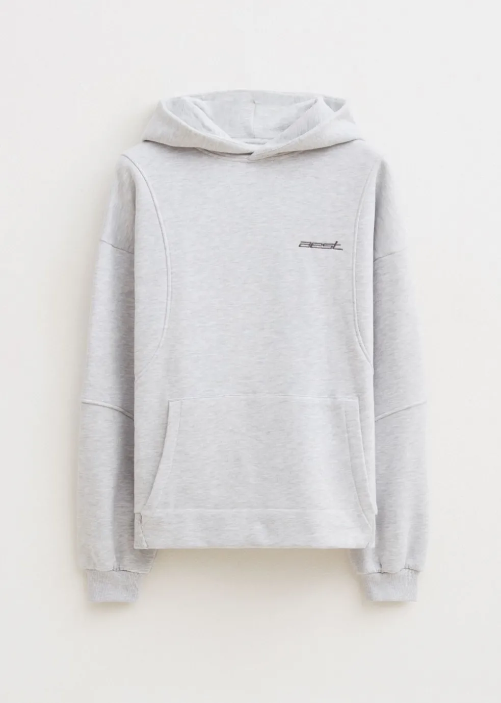Boxy hoodie met merk