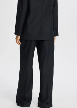 Broek met melange look