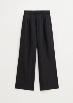Broek met melange look
