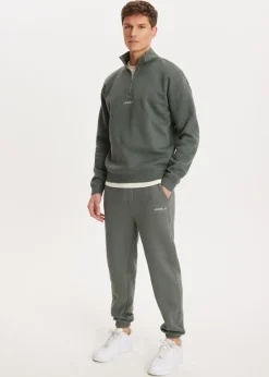 Brushed cuffed sweatpants