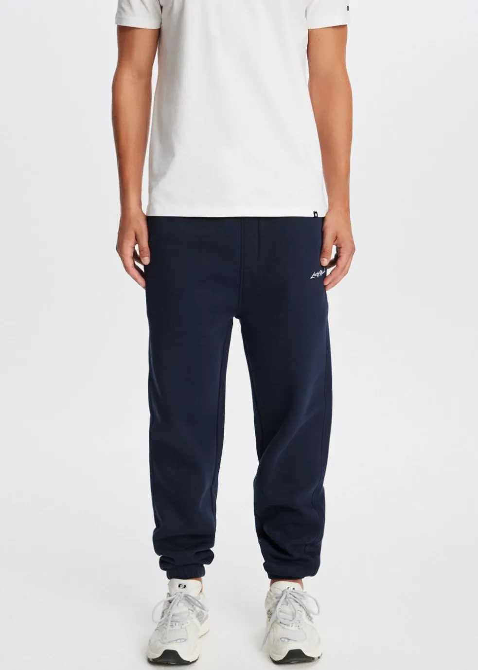 Brushed cuffed sweatpants