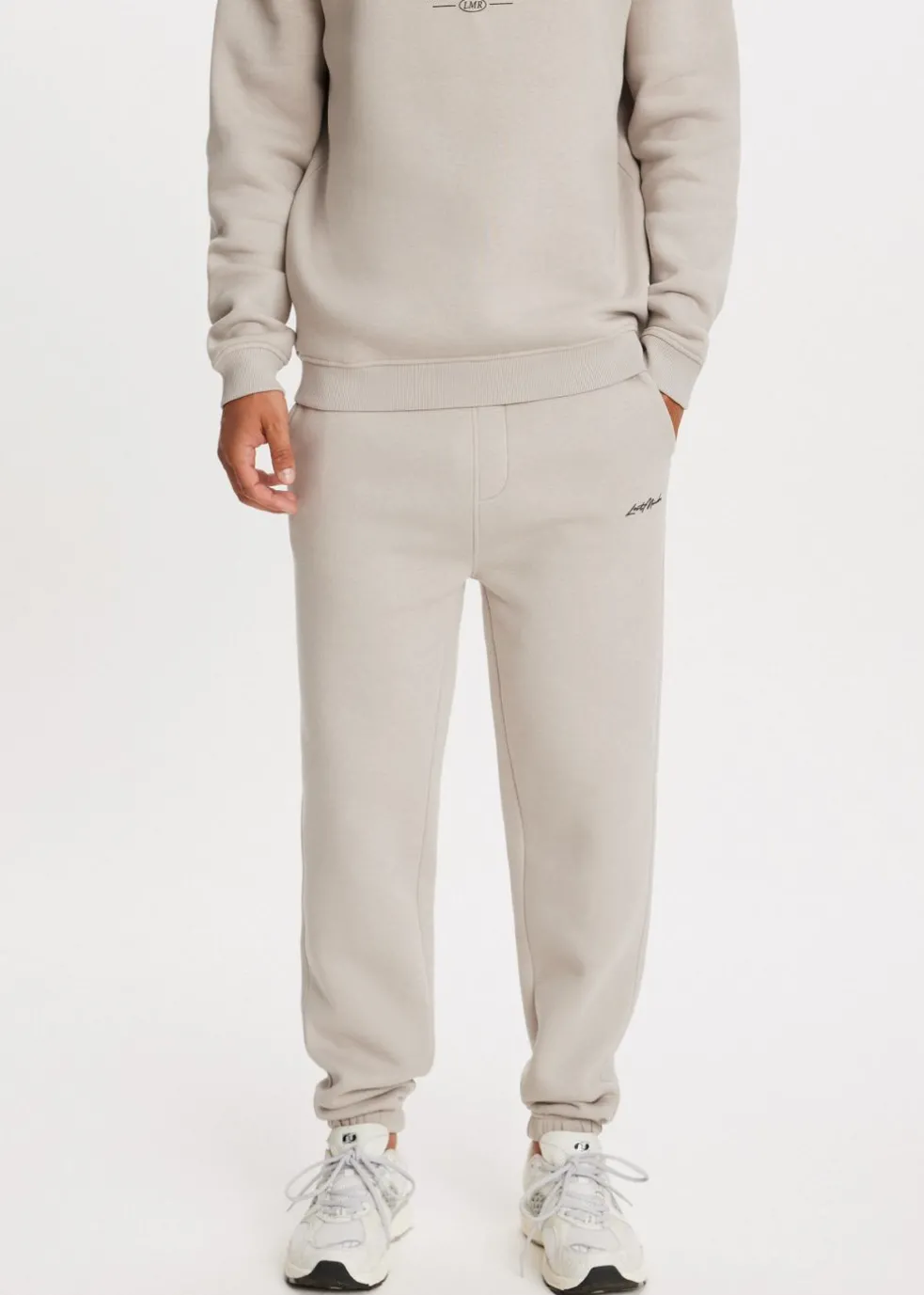 Brushed cuffed sweatpants