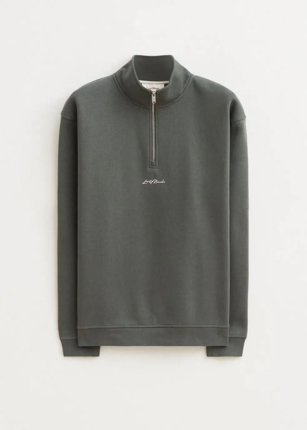 Brushed half zip sweater