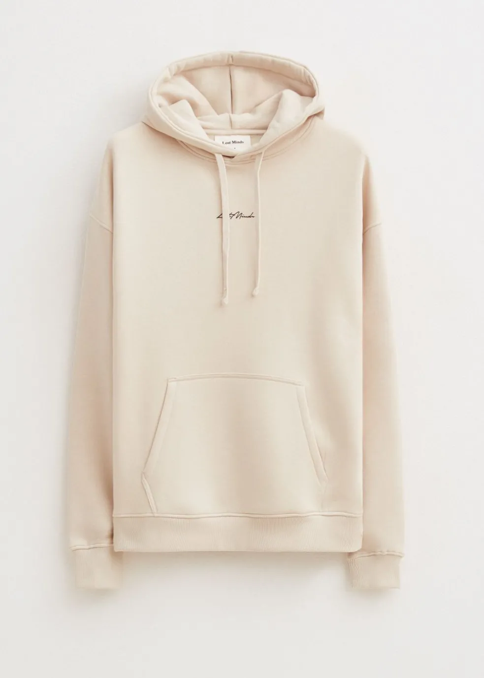 Brushed hoodie met logo
