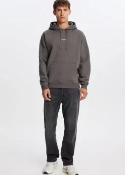 Brushed hoodie met logo