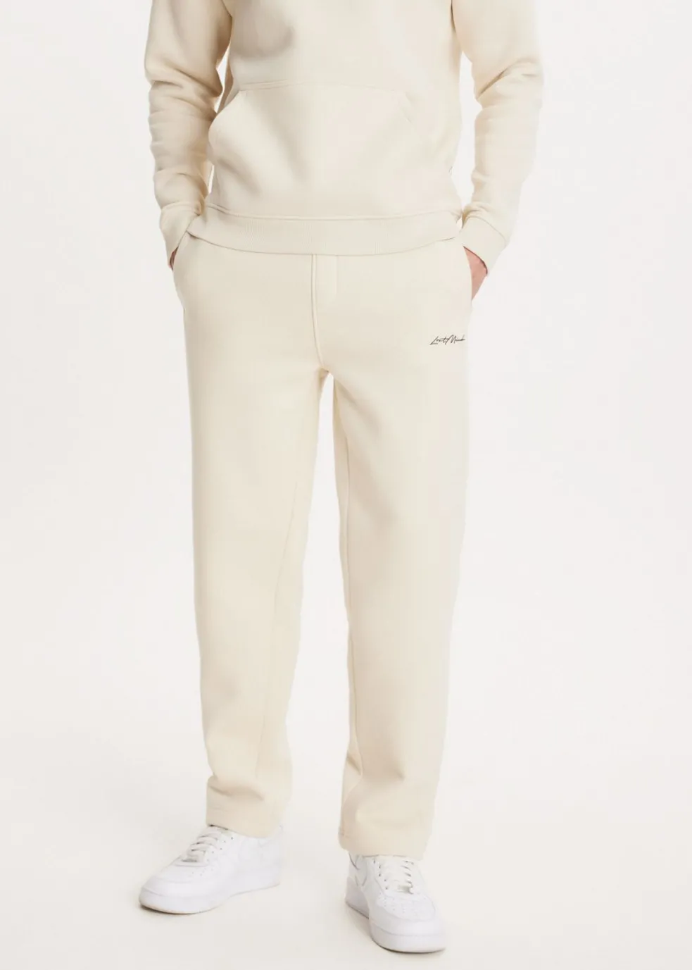 Brushed straight leg joggingbroek