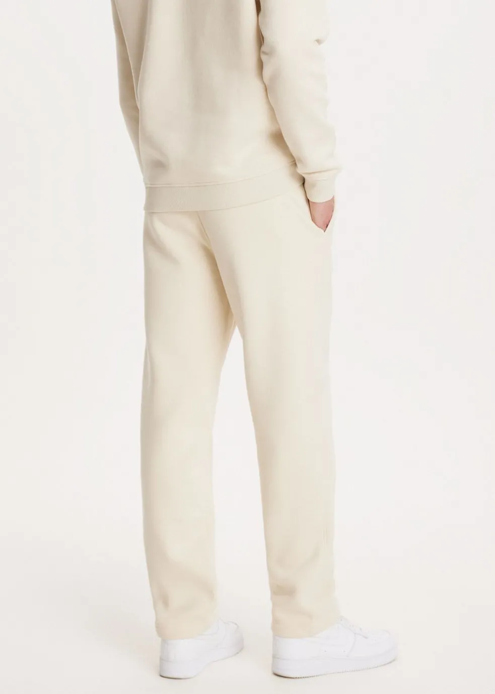 Brushed straight leg joggingbroek