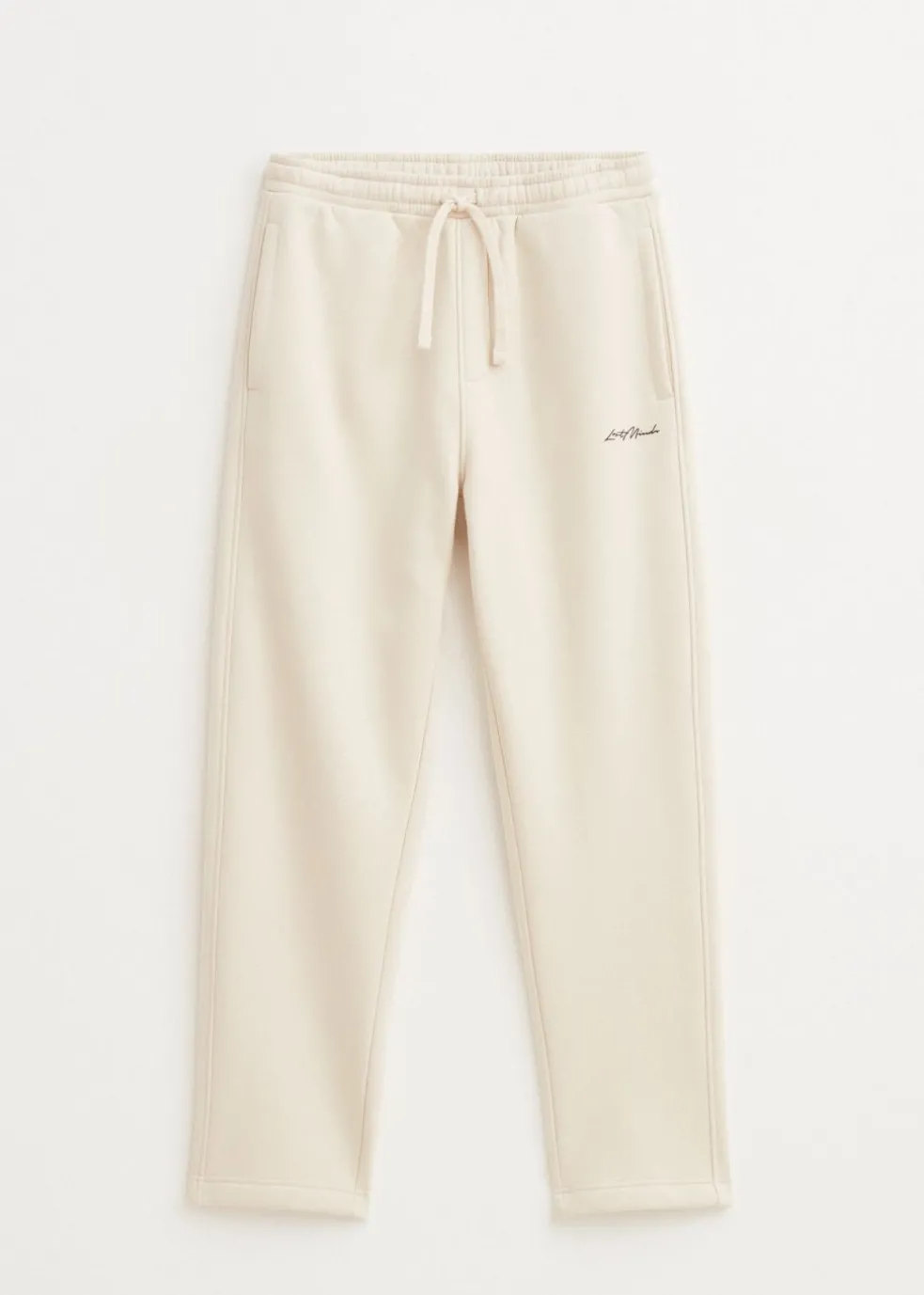 Brushed straight leg joggingbroek