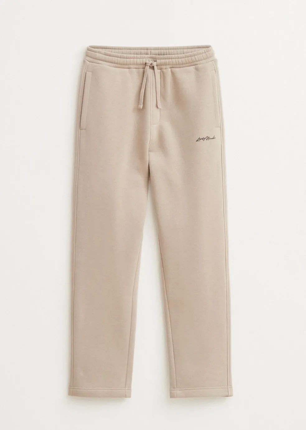 Brushed straight leg joggingbroek
