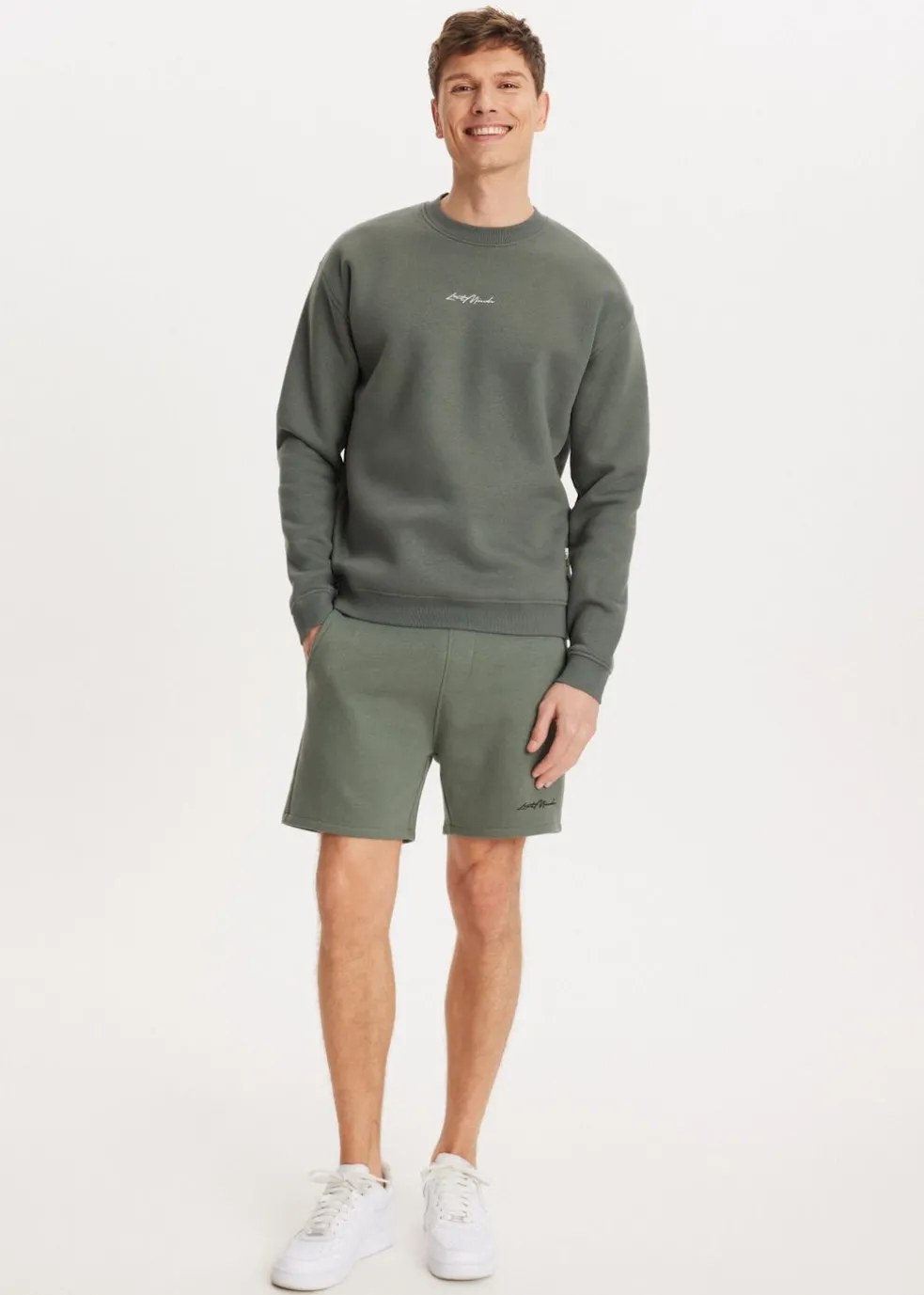 Brushed written sweater