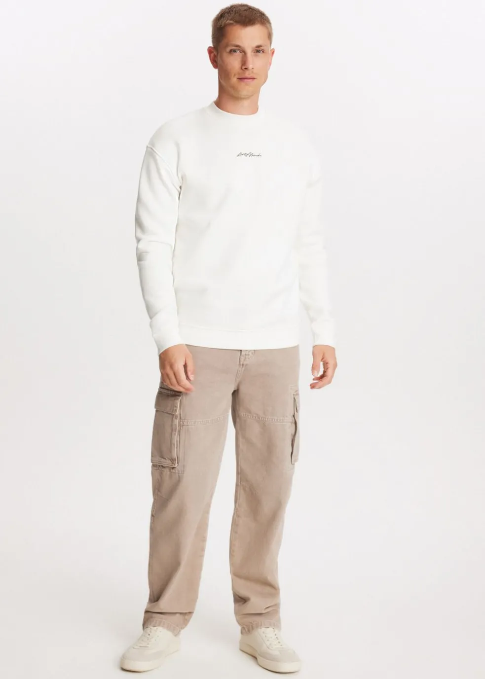 Brushed written sweater