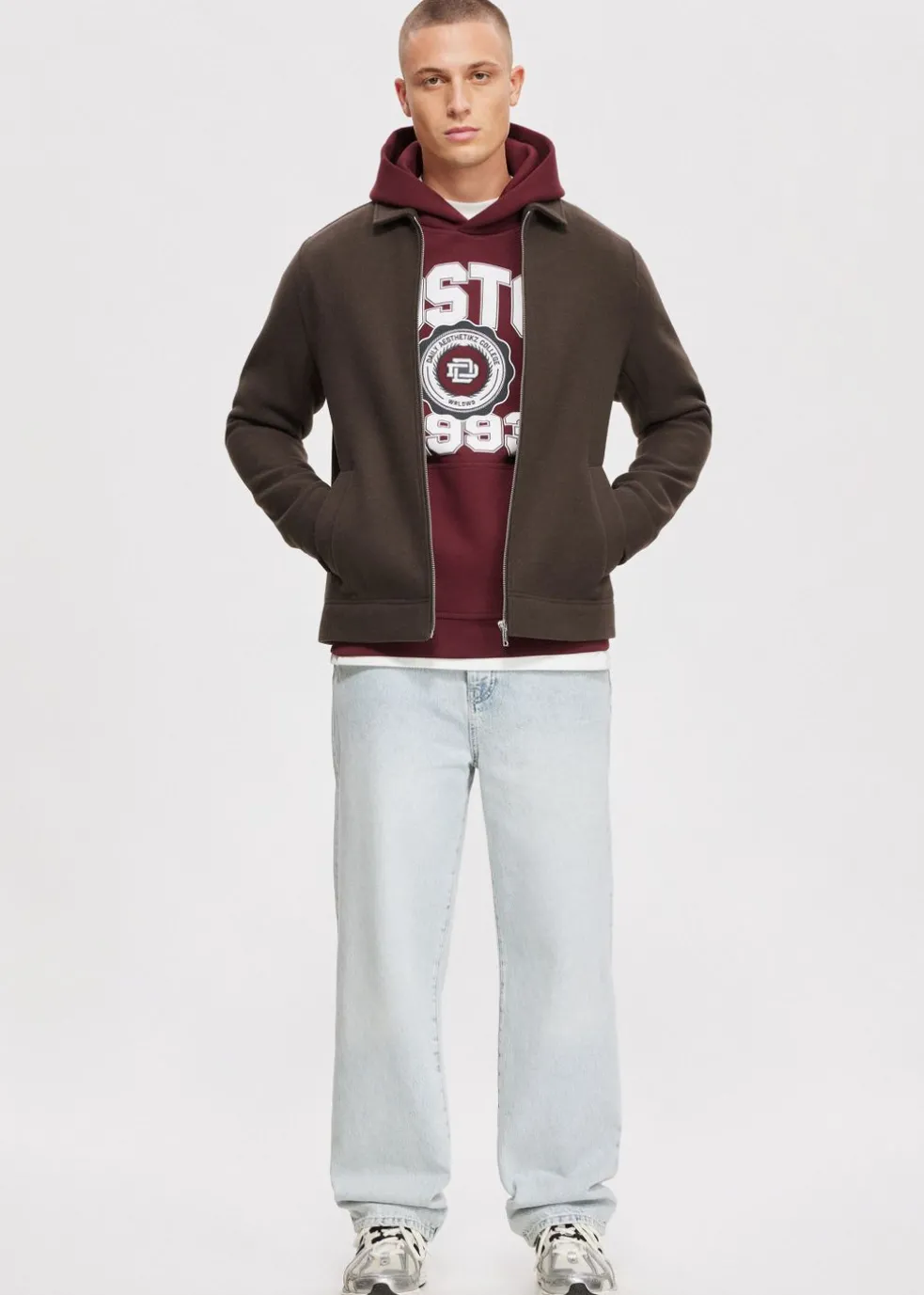 Conor overshirt met rits