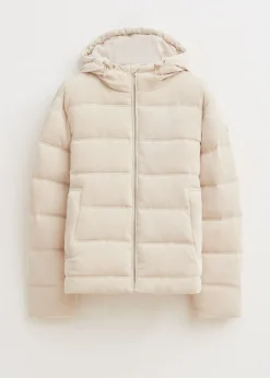 Corduroy gewatteerde jas