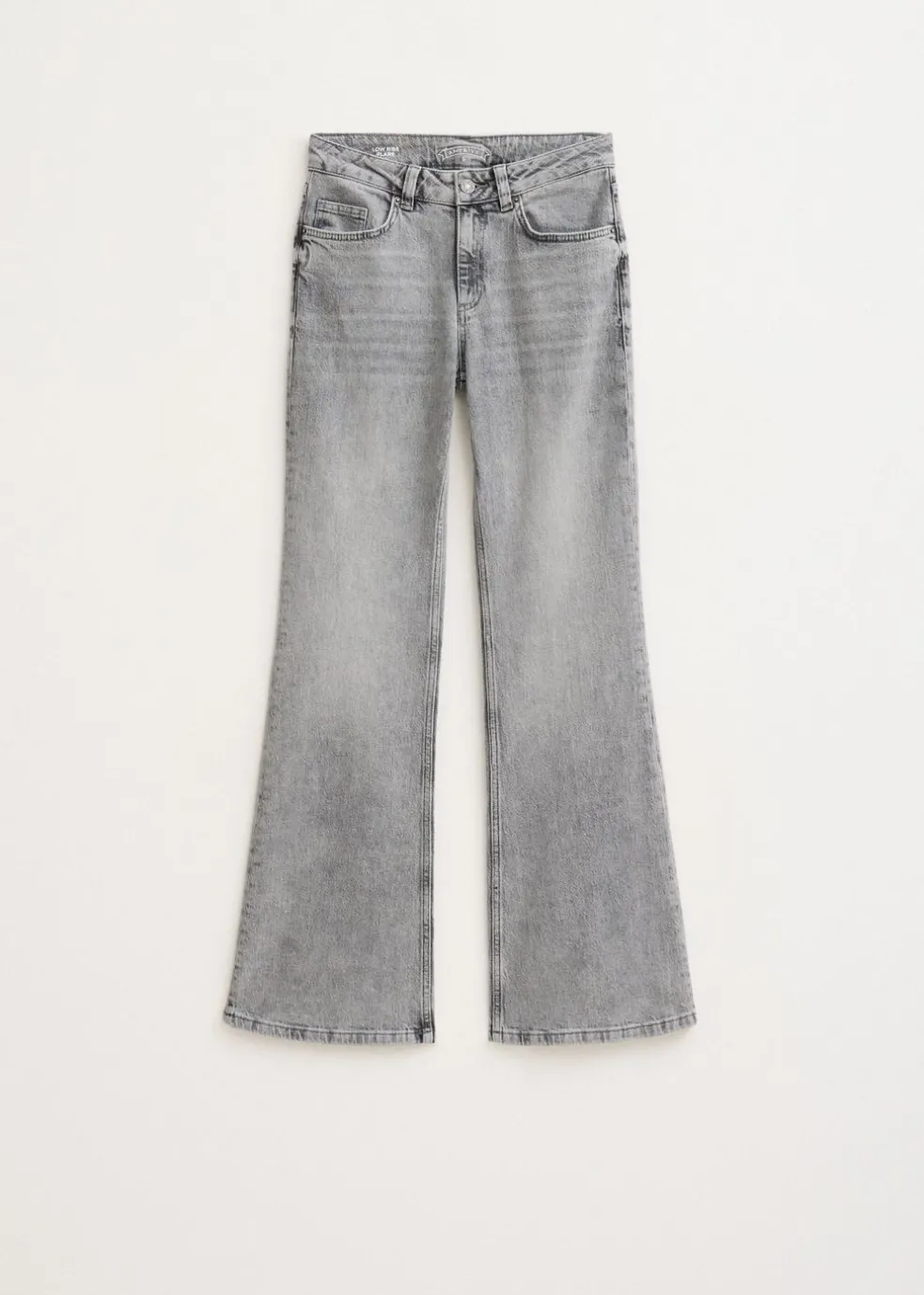 Flared jeans met printdetail