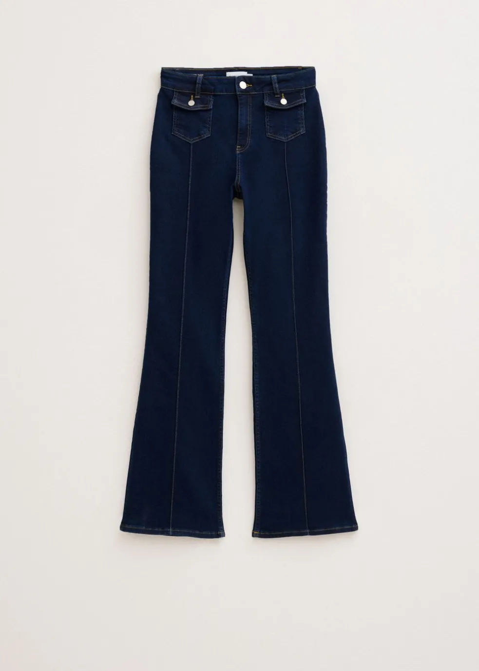 Flared jeans met zakken