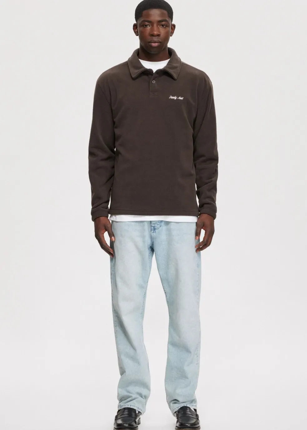 Fleece polo
