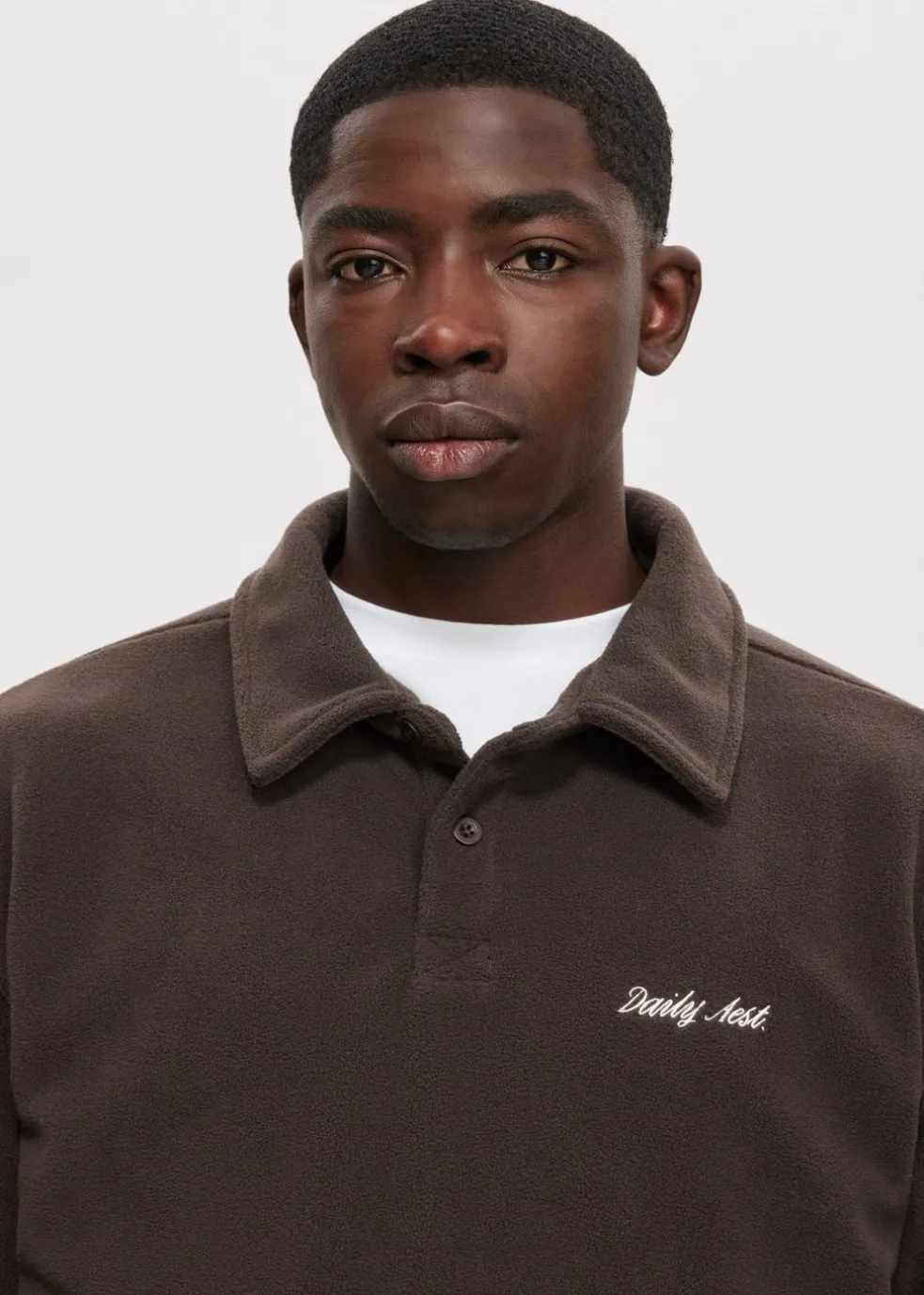 Fleece polo