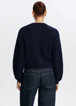 Gebreid vest lange mouwen
