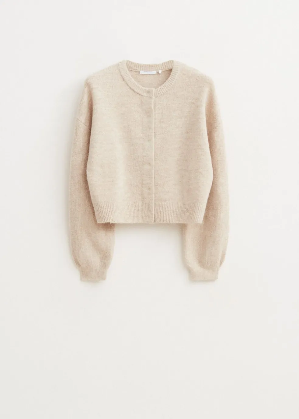 Gebreid vest lange mouwen