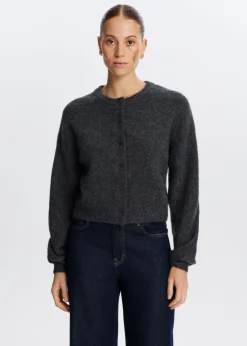 Gebreid vest lange mouwen