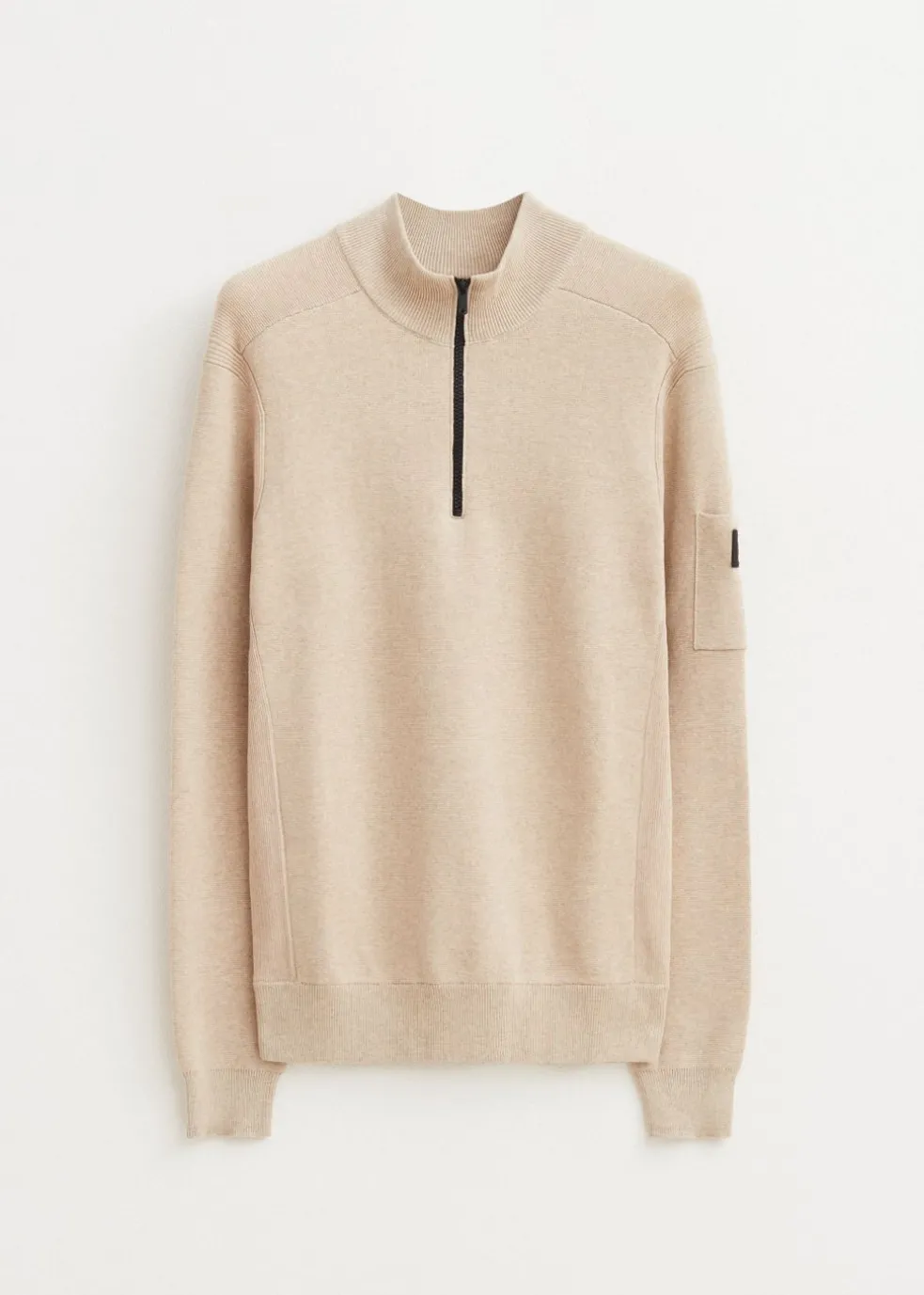 Gebreide half zip trio
