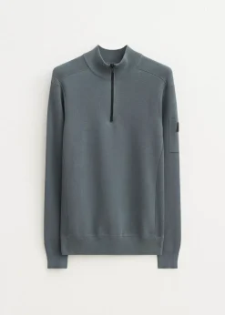 Gebreide half zip trio