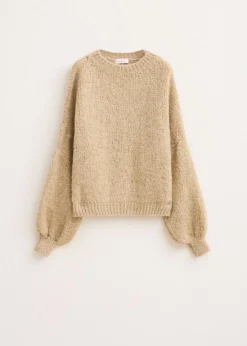 Gebreide lurex trui