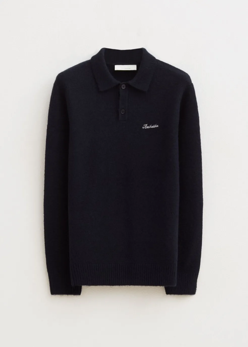 Gebreide polo met merk