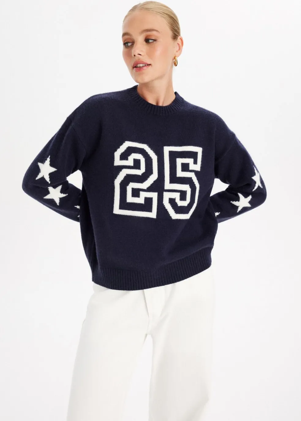 Gebreide trui varsity