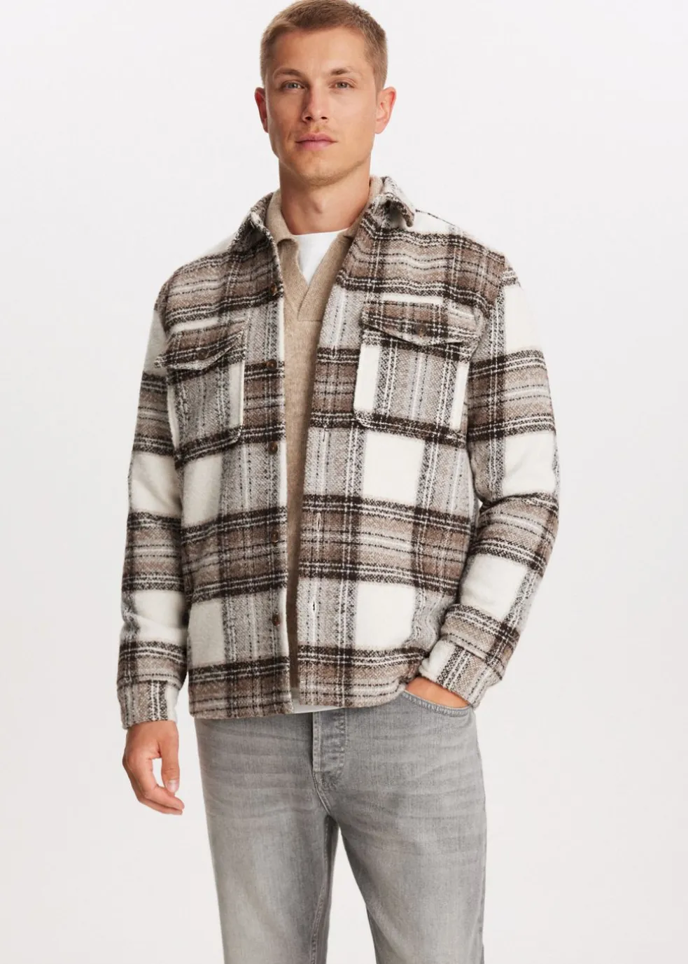 Geruit overshirt