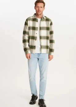 Geruit overshirt met structuur