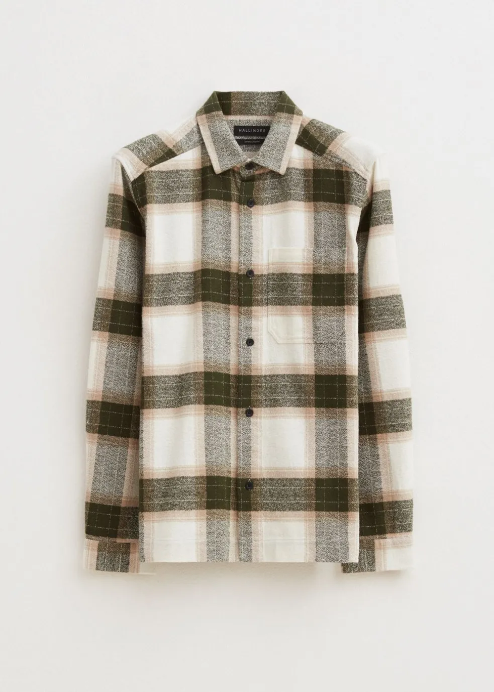 Geruit overshirt met structuur