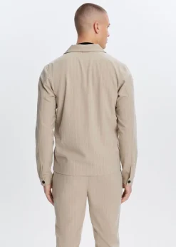 Gestreept resort overshirt