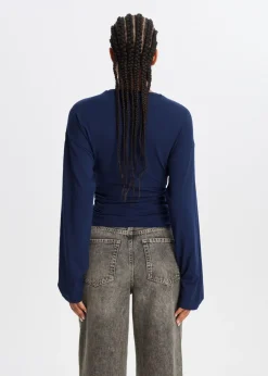 Getailleerd t-shirt met lange mouwen