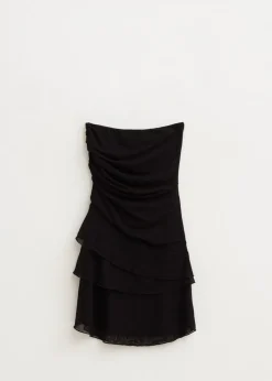 Glitter mesh jurk