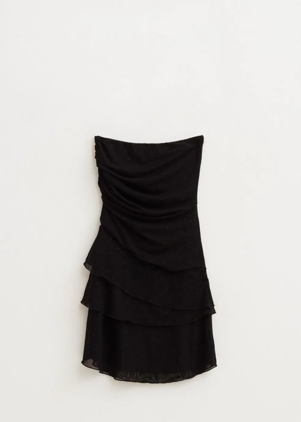 Glitter mesh jurk