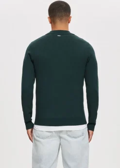Half zip gebreide polo