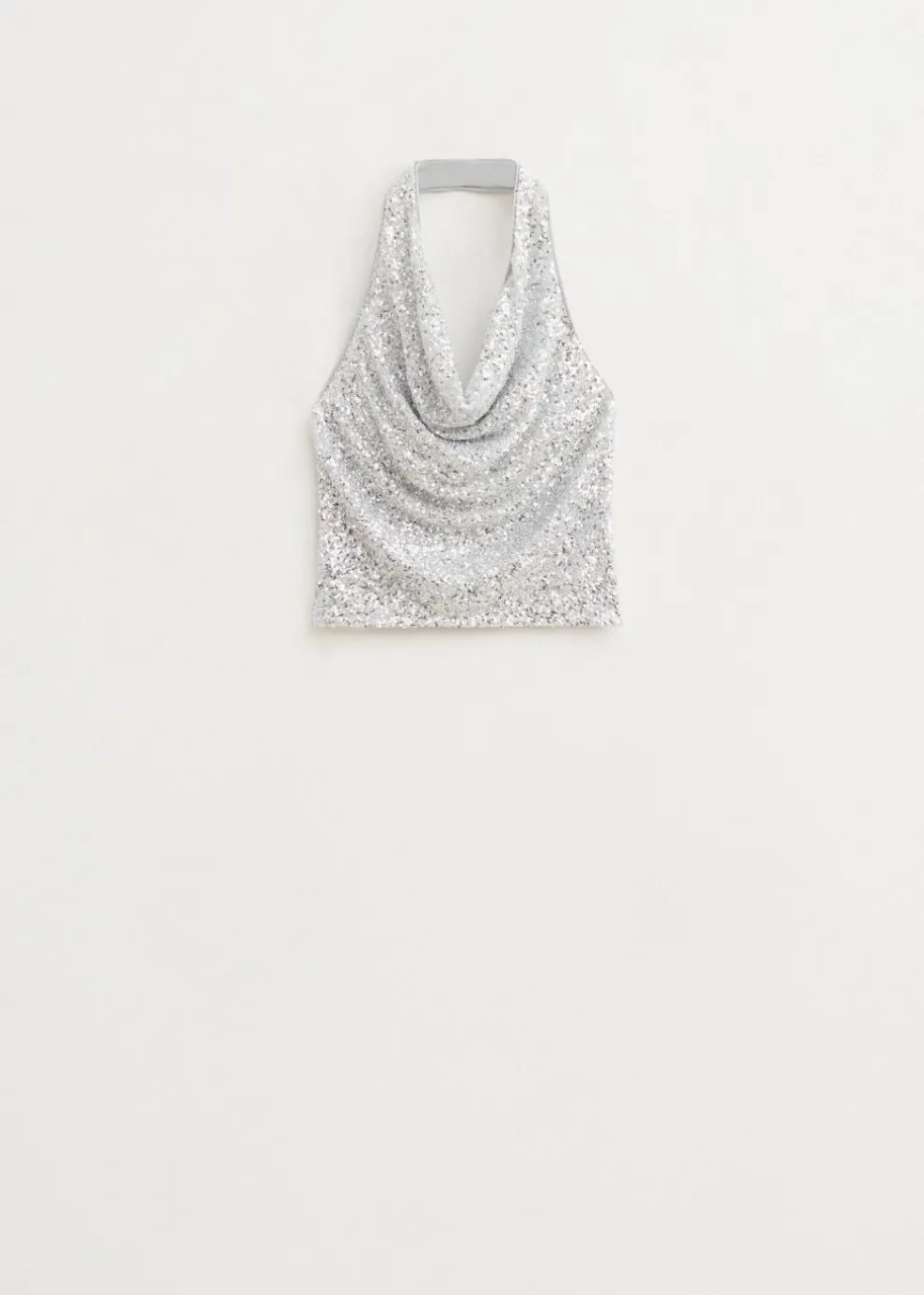 Halter top met pailletten