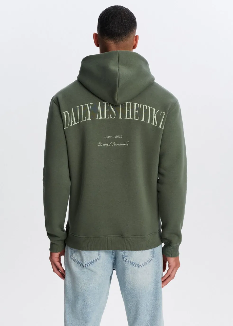 Hoodie met borduurdetails