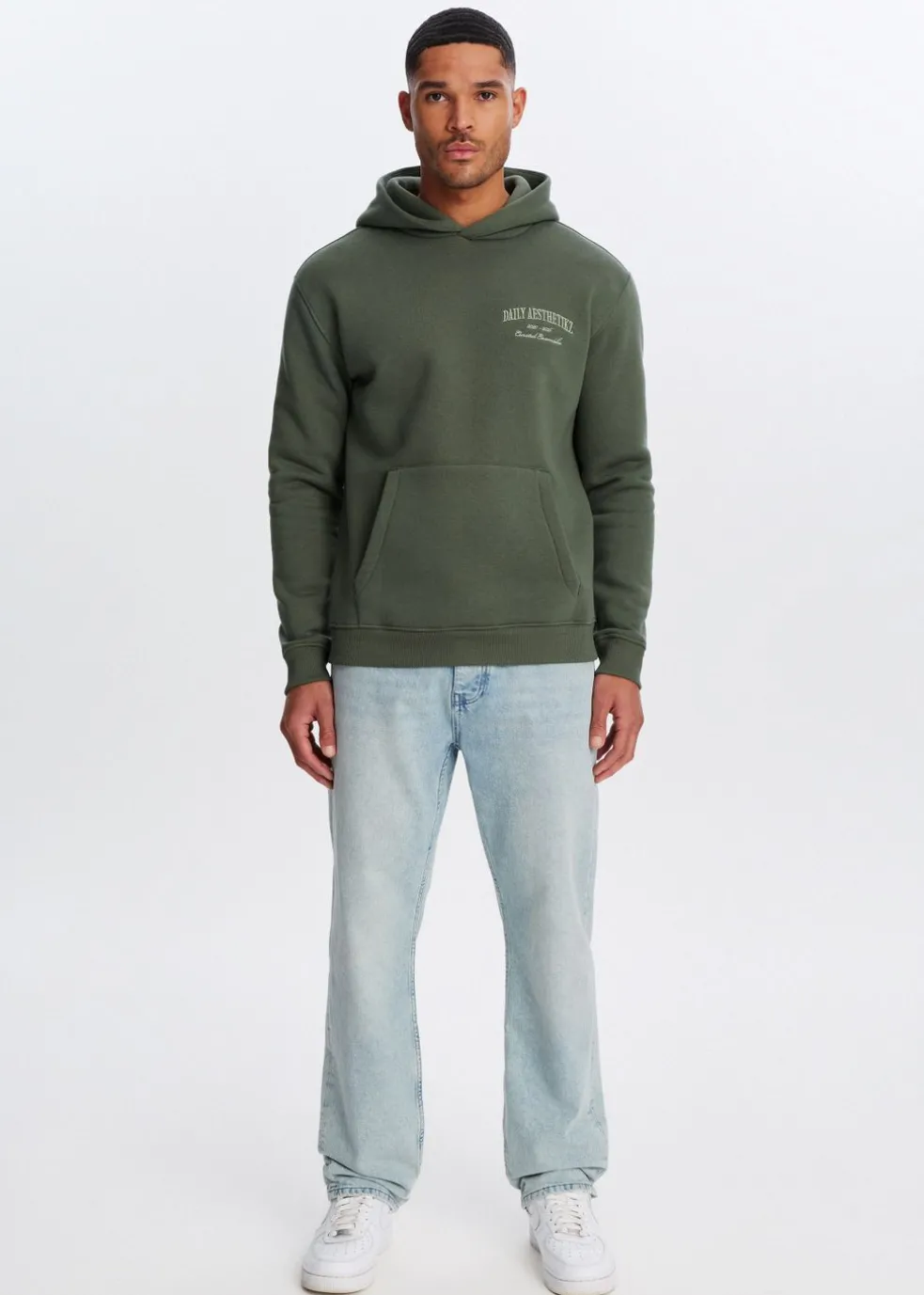 Hoodie met borduurdetails