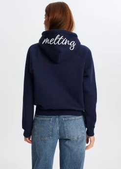Hoodie met Melting borduursel